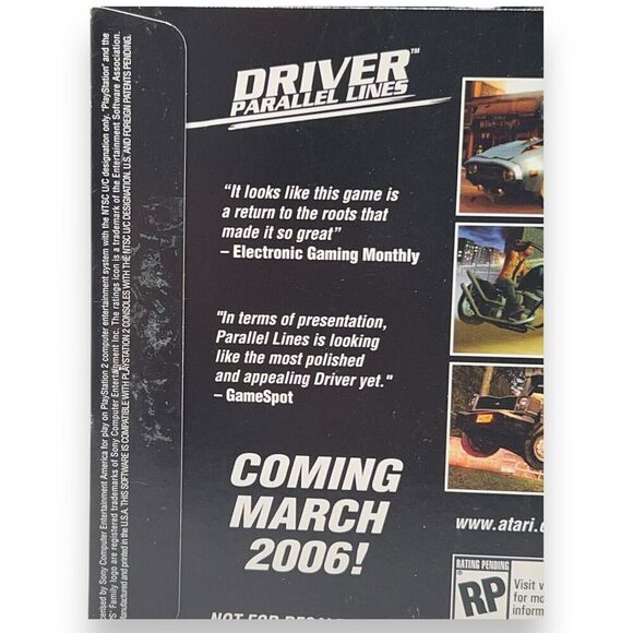 Driver Parallel Lines PlayStation 2 (2006) Demo Disc - Picture 3 of 5